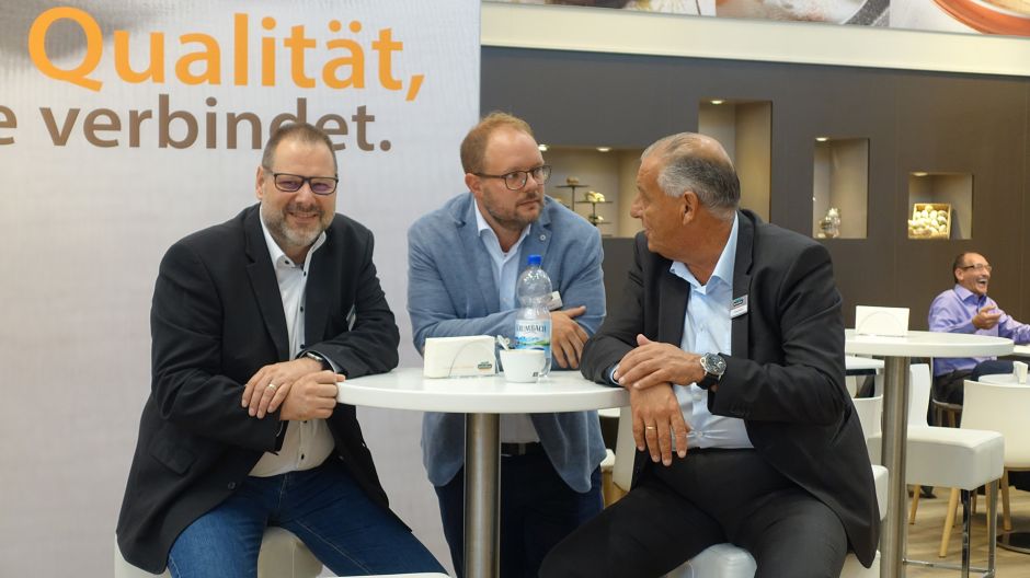 Thomas Statt, Tim Daugsch und Peter Wirth auf der Südback 2019
